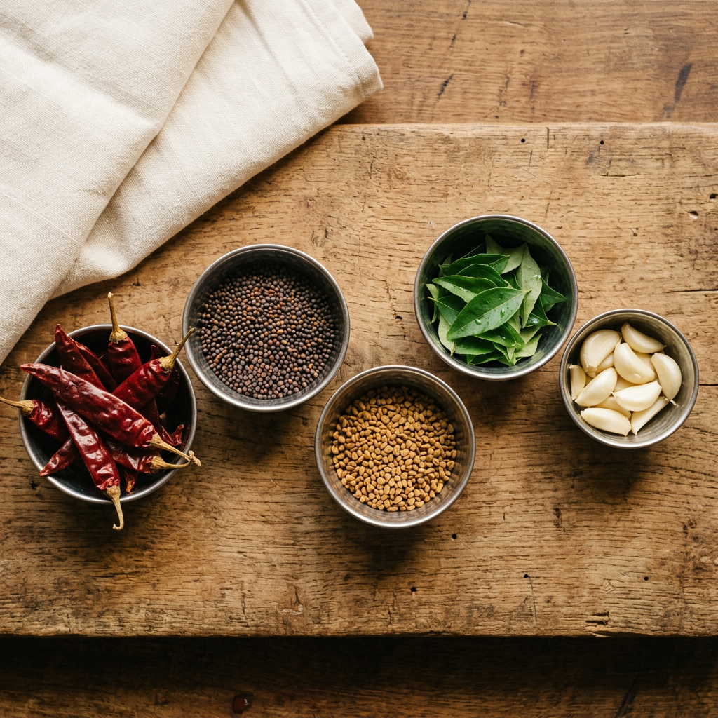 Fresh spices and ingredients